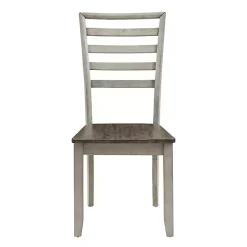 Smoked Alabaster and Honey Wood 7-pc. Dining Set