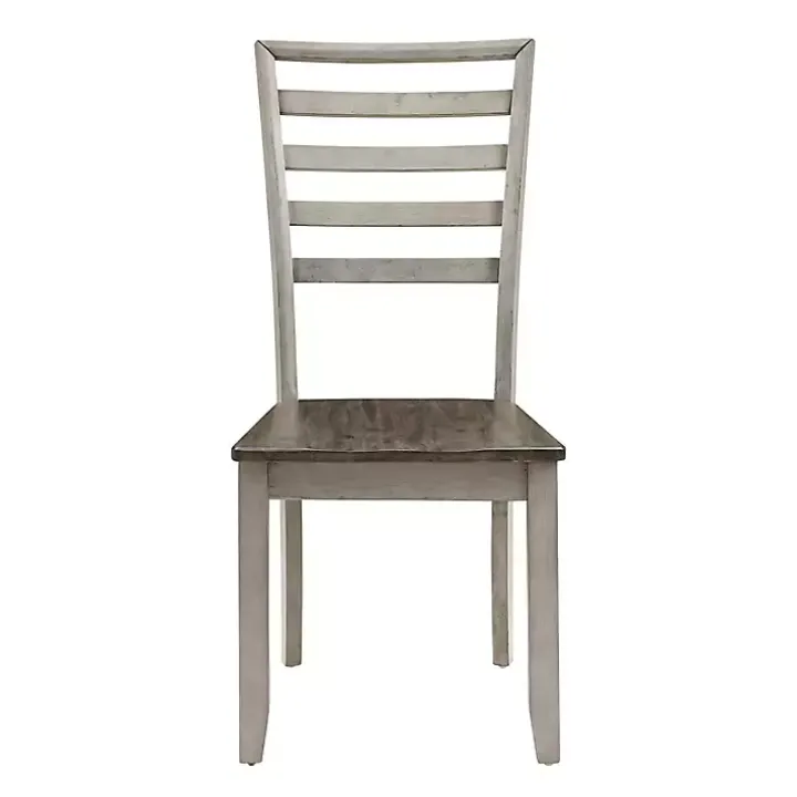 Smoked Alabaster and Honey Wood 7-pc. Dining Set
