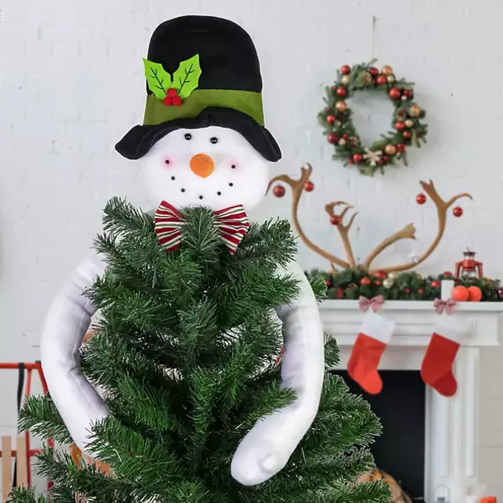Snowman Plush Christmas Tree Topper