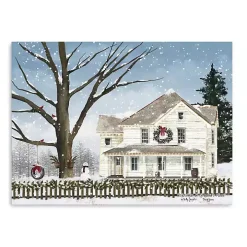 Snowy Grandma's House Canvas Art Print, 32x24 in.