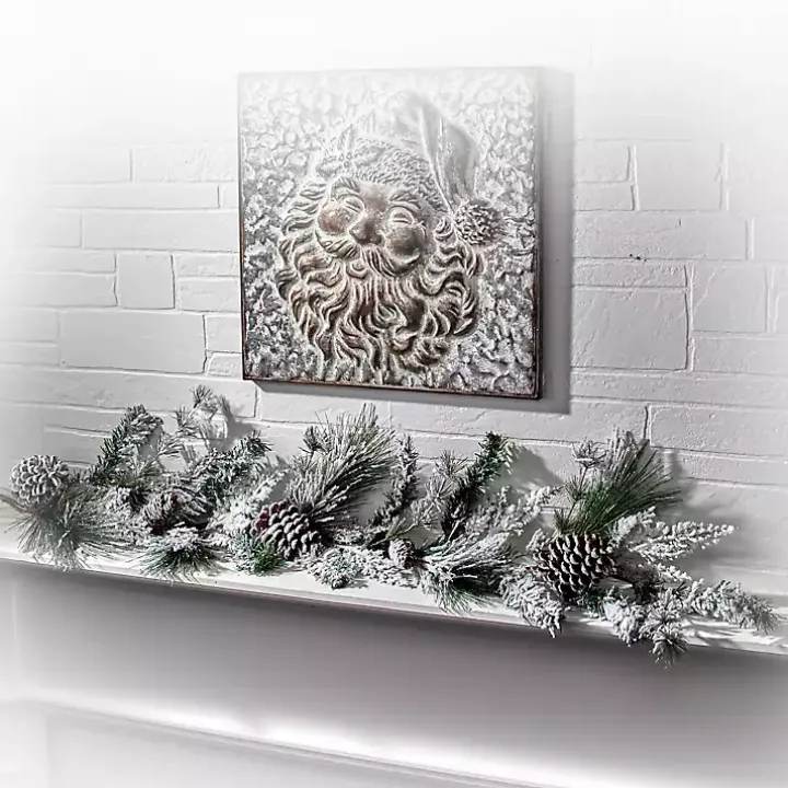 Snowy Pine and Cedar Cone Winter Garland