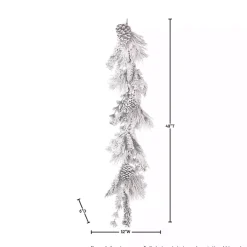 Snowy Pine and Cedar Cone Winter Garland