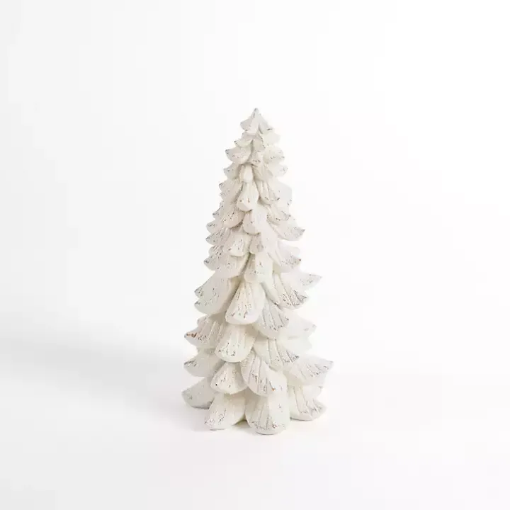 Snowy White Tiered Christmas Tree, 14 in.