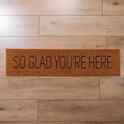 So Glad You're Here Coir Doormat