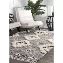 Sofia Moroccan Fringe Area Rug, 8x10