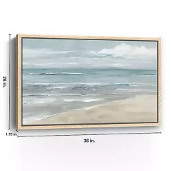 Soft Solace Beach Framed Canvas Art Print