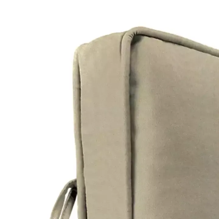 Solid Beige Outdoor Deep Seat Cushion