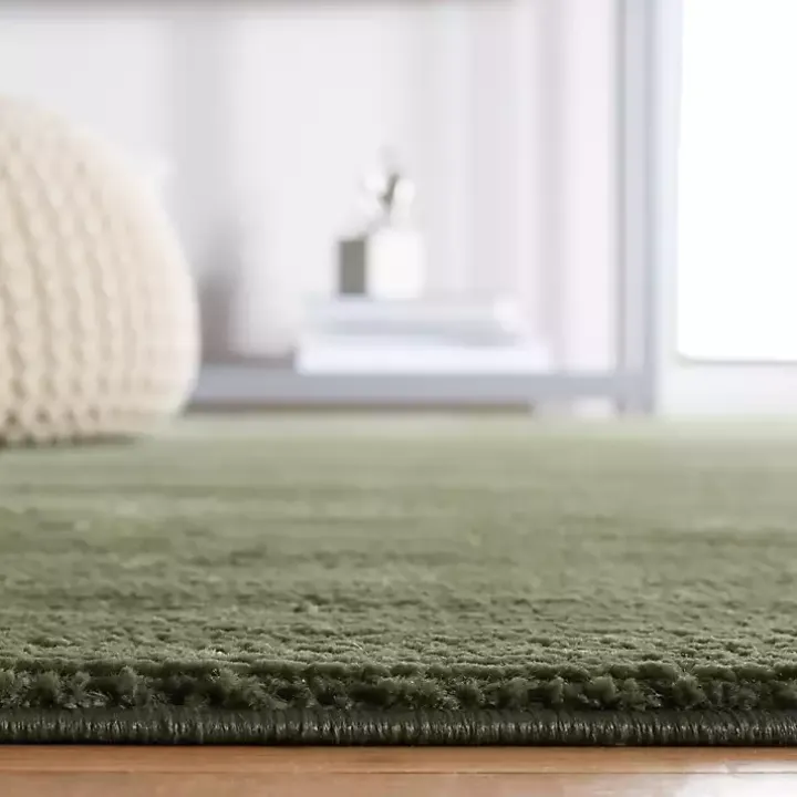 Solid Green Revive Area Rug, 6x6