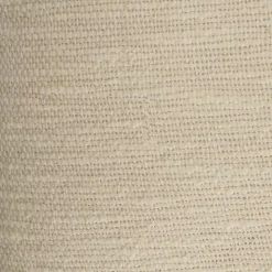 Solid Ivory Fringe Accent Pillow