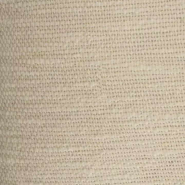 Solid Ivory Fringe Accent Pillow