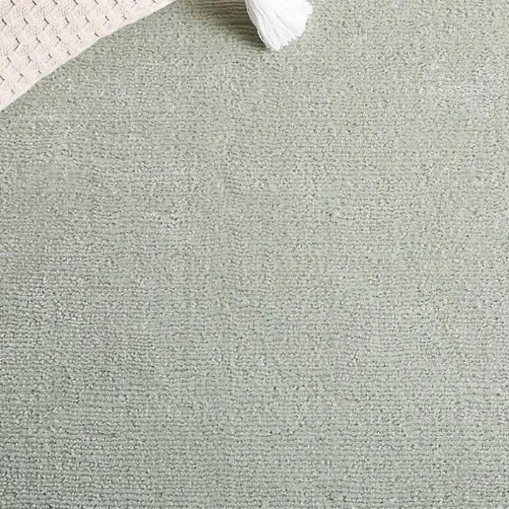 Solid Sage Green Revive Area Rug, 6x6