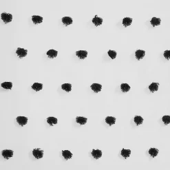 Sophie Black Pom Pom Curtain Panel, 84 in.