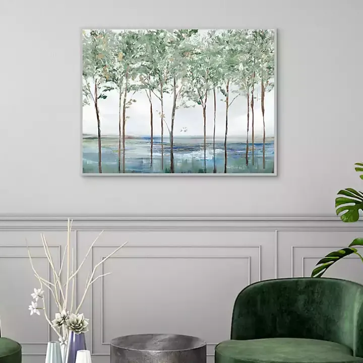 Sparse Forest Peak Framed Wall Art