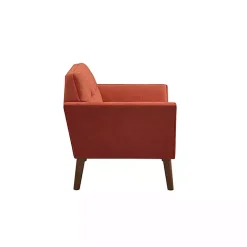 Spice Button Tufted Accent Chair