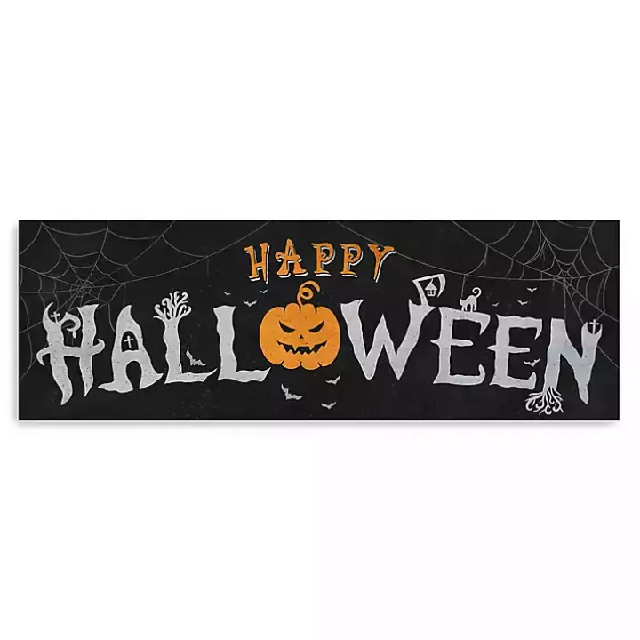 Spooky Happy Halloween Canvas Art Print