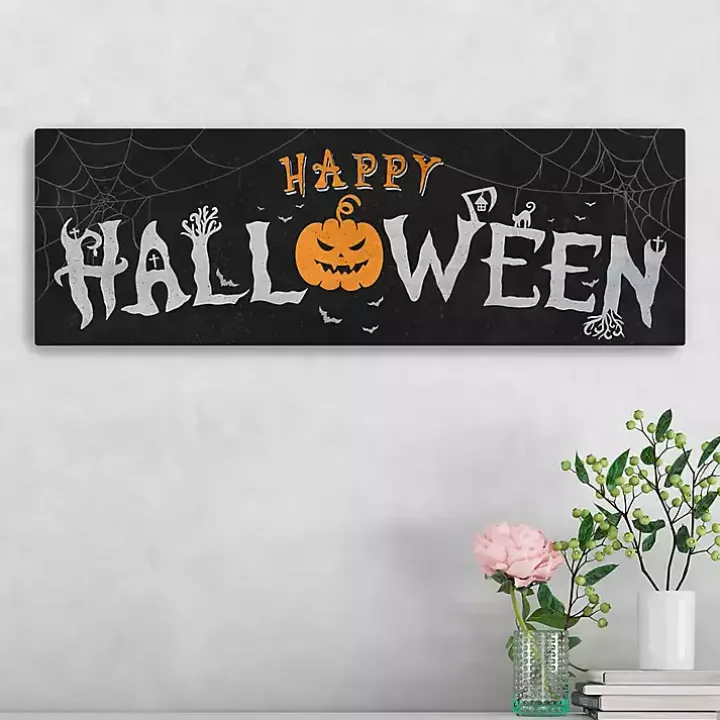 Spooky Happy Halloween Canvas Art Print