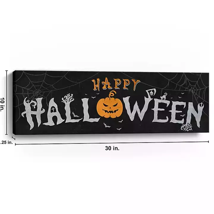 Spooky Happy Halloween Canvas Art Print
