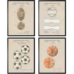 Sports Ball Patents Framed Art Prints