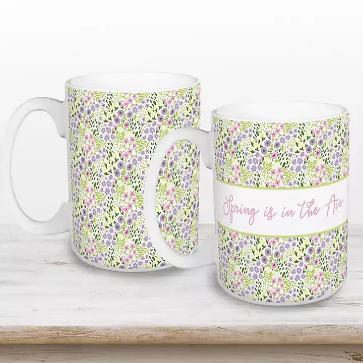 Spring is in the Air Mugs, Set of 2