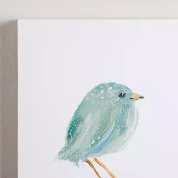 Springtime Birds Canvas Art Prints, Set of 2
