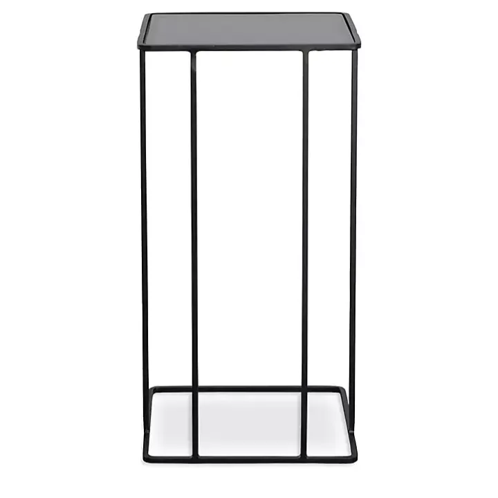 Square Black Camus Accent Table