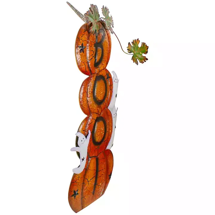 Stacked Pumpkins Boo Outdoor Halloween Decoration
