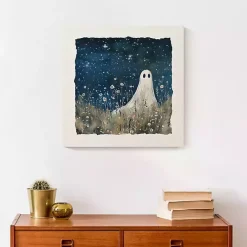 Stargazing Ghost Canvas Art Print