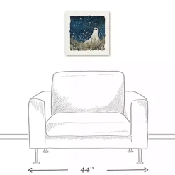 Stargazing Ghost Canvas Art Print