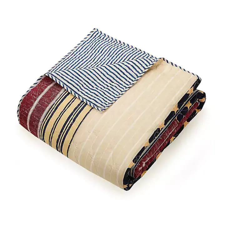 Stars and Striped Patch 2-pc. Twin Quilt Set
