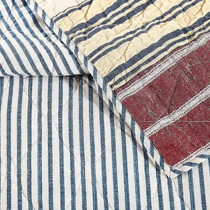 Stars and Striped Patch 3-pc. Full/Queen Quilt Set