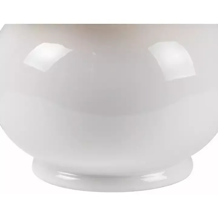 Stella White Diminuta Table Lamp with Woven Shade