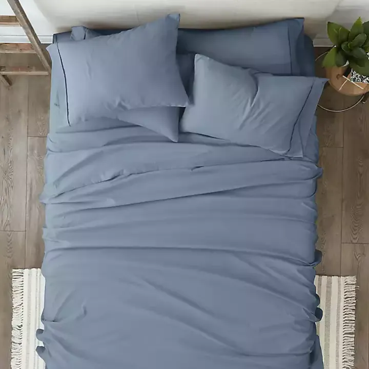 Stone Blue 4-pc. Twin Sheet Set