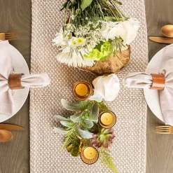 Stone Woven Table Runner, 72 in.