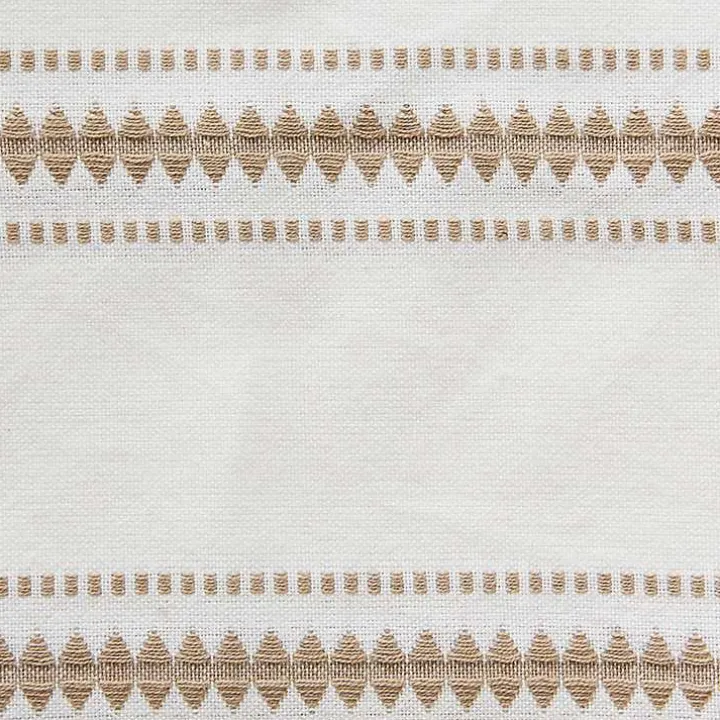 Stone Zig Zag Dobby Stripe Runner