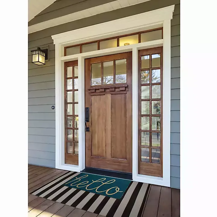 Storm Blue Hello Doormat