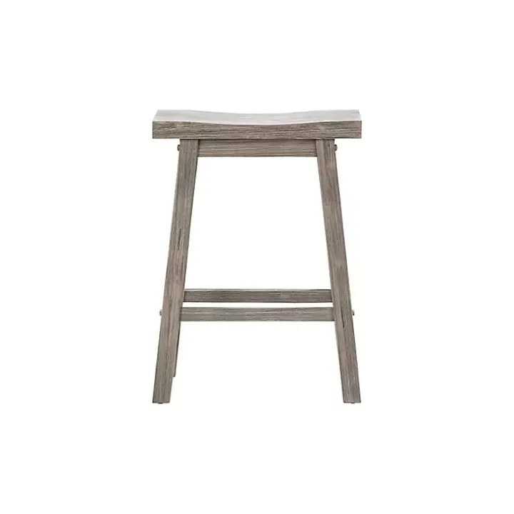 Storm Gray Sonoma Saddle Counter Stools, Set of 2