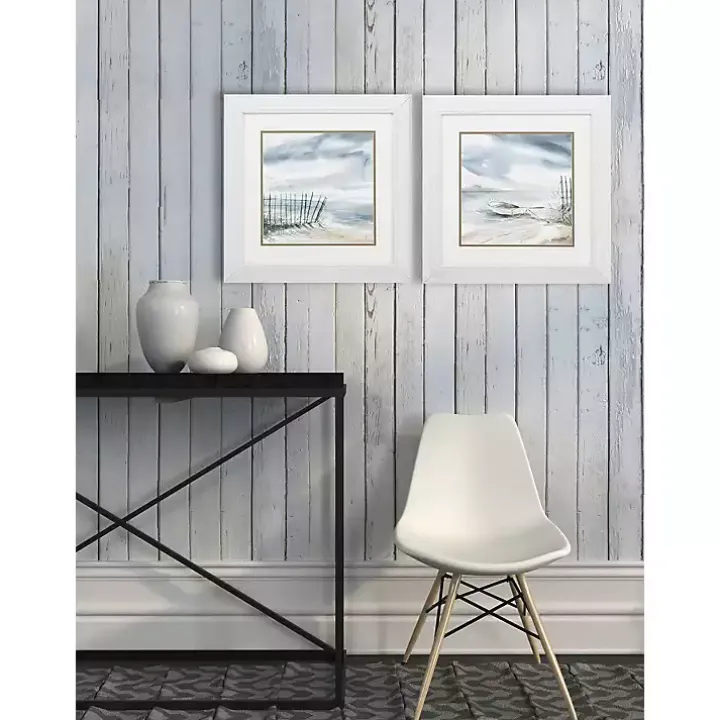 Subtle Mist Framed Art Prints, Set of 2