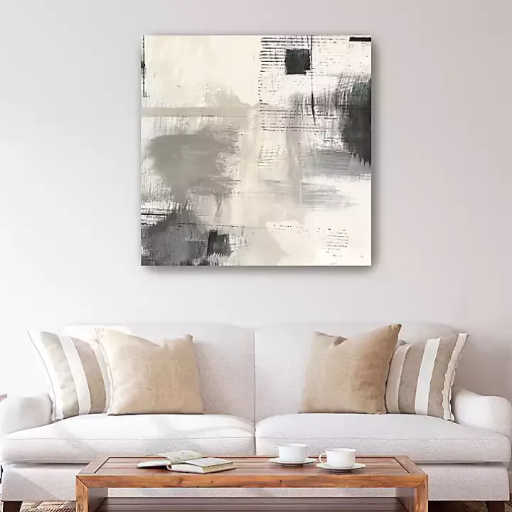 Subtle Shadow Abstract Canvas Art Print