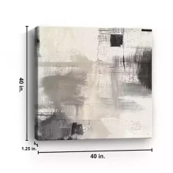 Subtle Shadow Abstract Canvas Art Print
