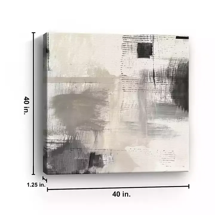 Subtle Shadow Abstract Canvas Art Print