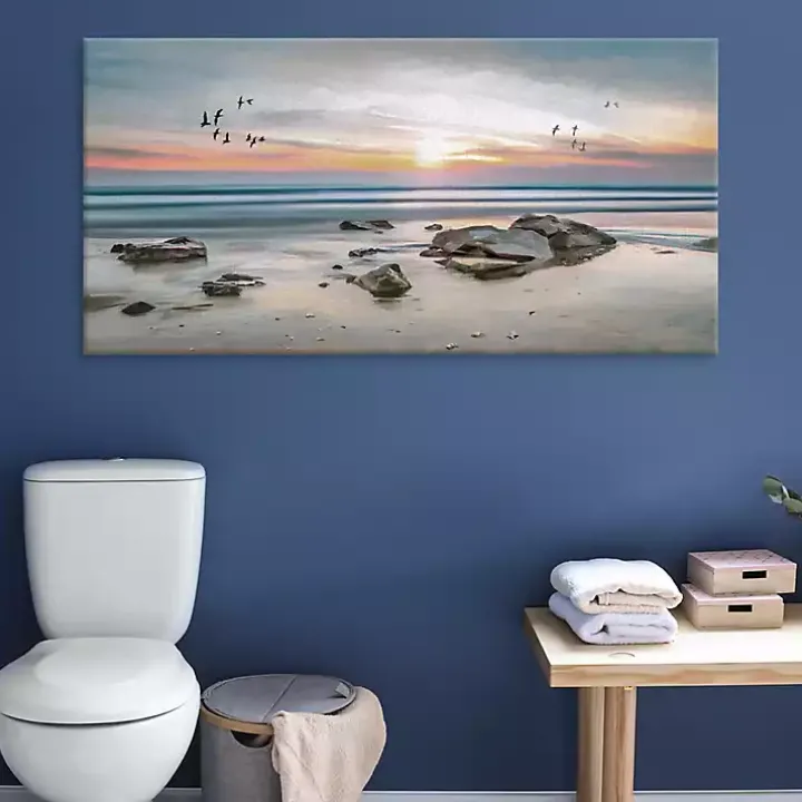 Sunset Flight Giclee Canvas Art Print