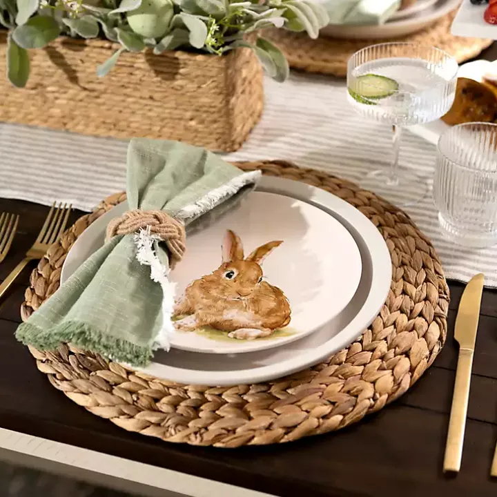 Sweet Bunny Salad Plates, Set of 4