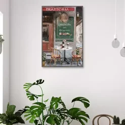 Table for Two Framed Canvas Art Print