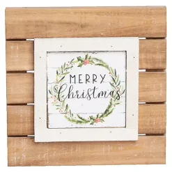 Tabletop Wood Plank Christmas Plaques, Set of 3