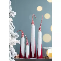 Tall Red and White Santa Gnomes, Set of 4
