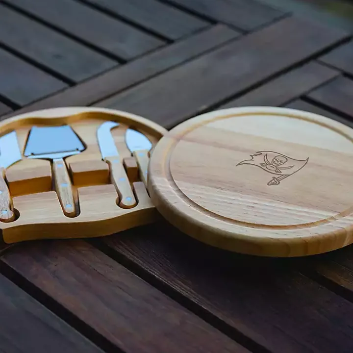 Tampa Bay Buccaneers Cheese Board and Tool Set