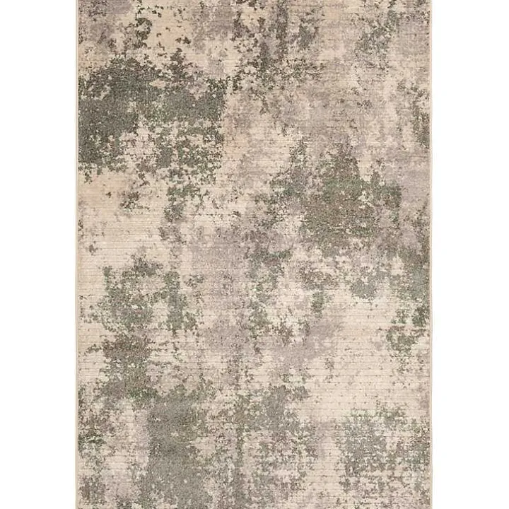 Tan and Black Abstract Livs Area Rug, 5x7