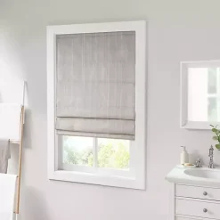 Tan Basketweave Cordless Roman Shade, 31 in.