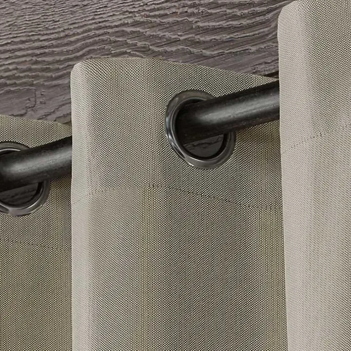 Tan Biscayne Outdoor Curtain Panel Set, 120 in.