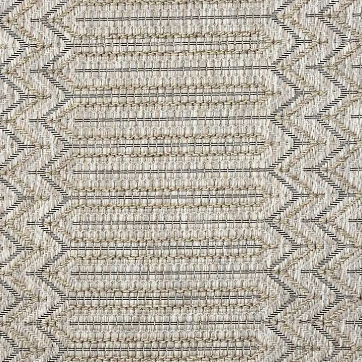 Tan Chevron Indoor/Outdoor Area Rug, 5x7